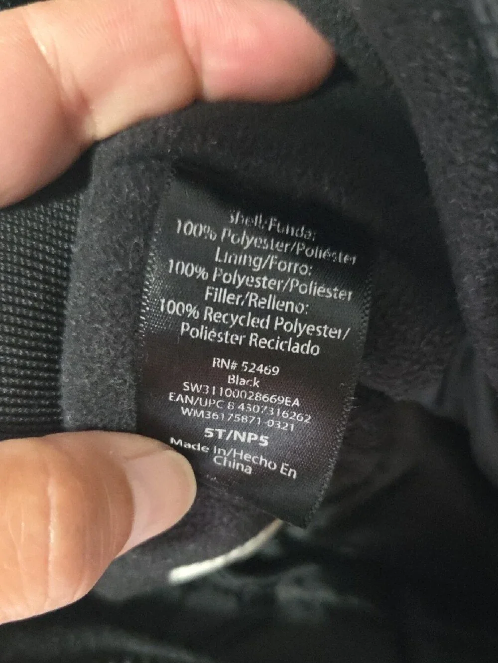 Swiss Tech Black Kids Snow Overalls with Reflective Trim